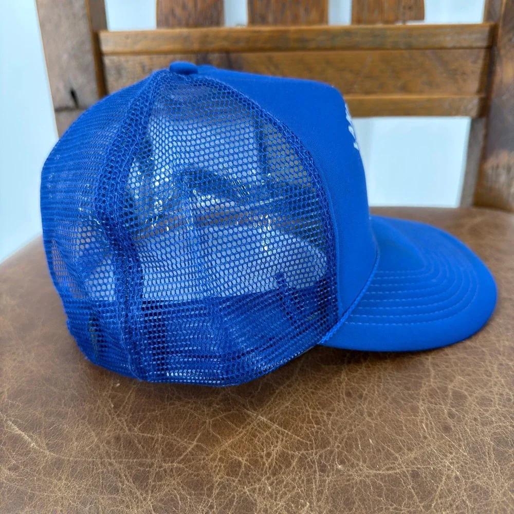 Cobra Caps Lakeview Fire Dept Trucker Hat Unisex OSFA Blue Good Snapback Mesh